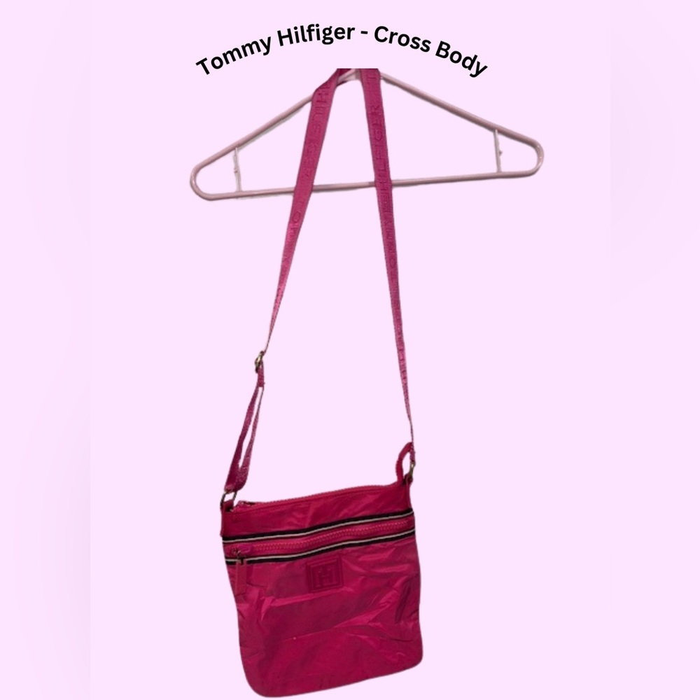 Tommy Hilfiger Hot Pink Cross Body Bag